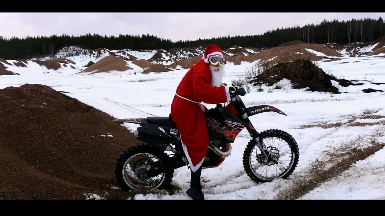 Santa Claus on a Dirtbike by MVC