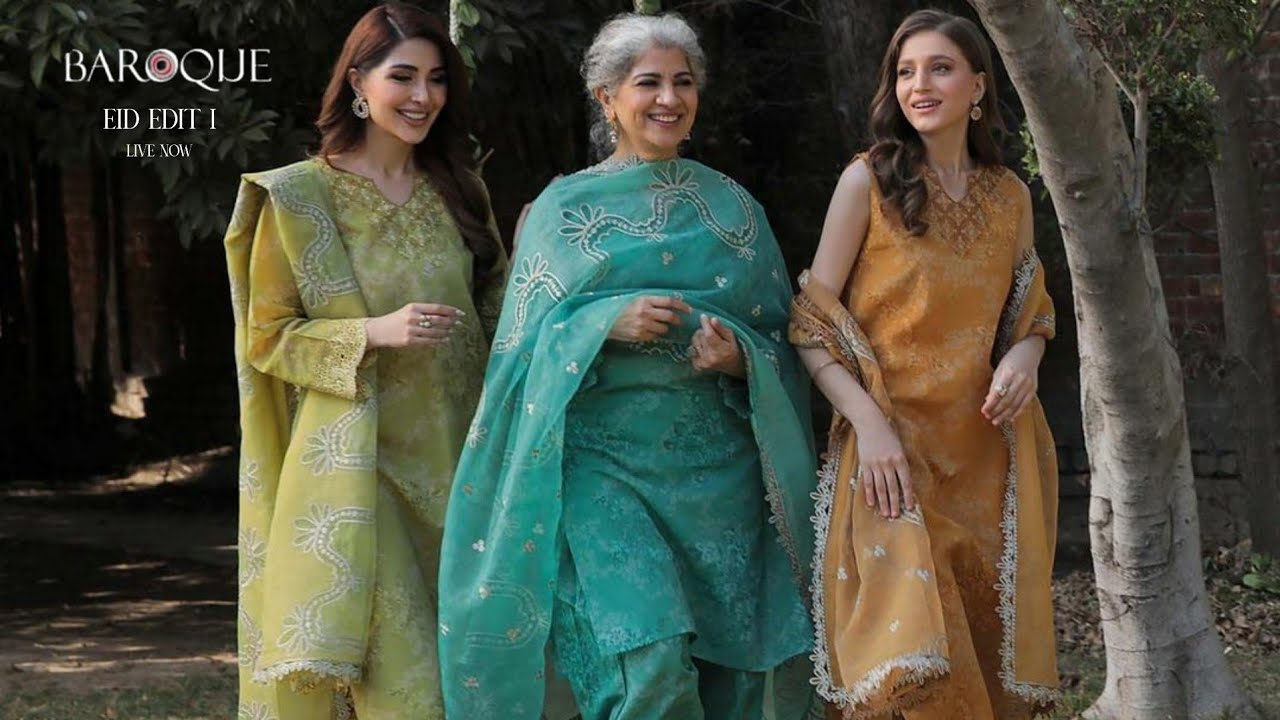 Baroque Eid Edit 2022 | Baroque new summer unstitched embroidered lawn collection 2023
