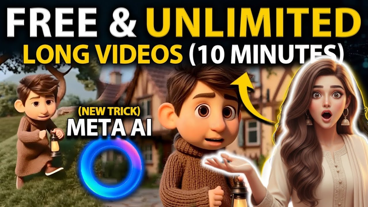 Generate Long YouTube (16:9) Videos Using META AI | FREE & UNLIMITED