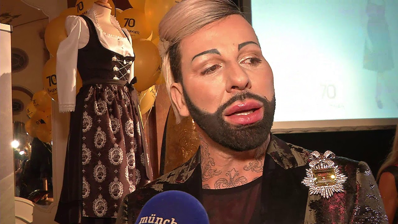 Harald Glööckler präsentiert seine erste Trachtenkollektion in München