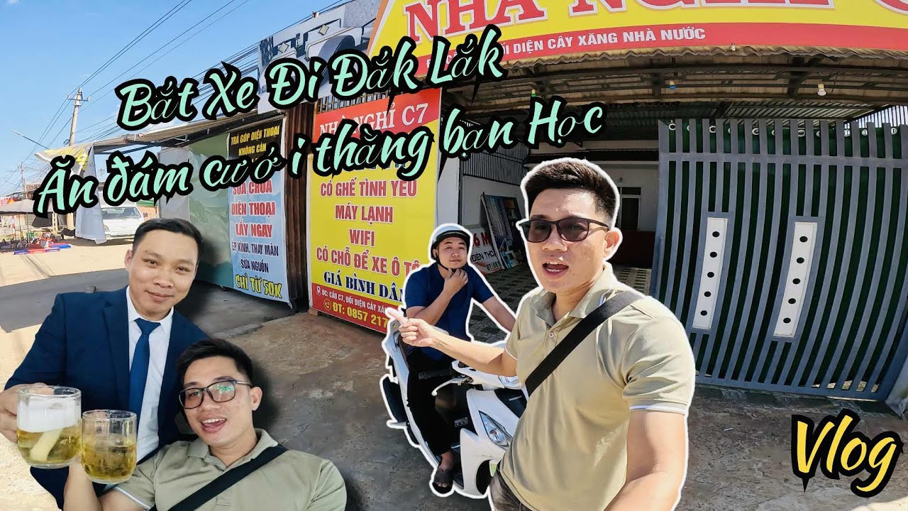 Bắt xe đi Đắk Lắk ăn đám cưới thằng bạn học thời Sinh Viên | Phạm Linh TV
