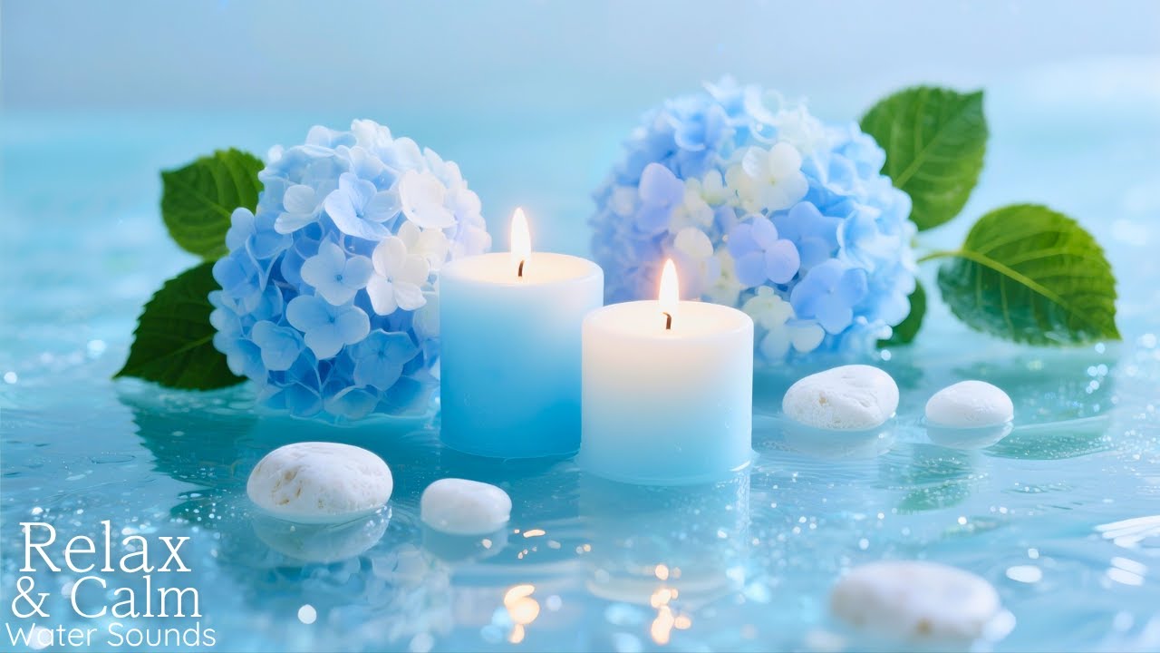 Calm Water Sounds & Soft Piano 🍀 Relaxation Music for Stress Relief, Sleep & Mindfulness Meditation