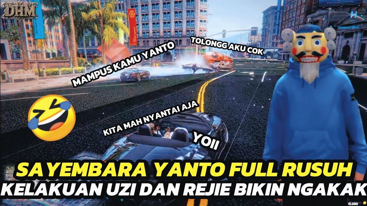 SAYEMBARA YANTO FULL RUSUH ‼️ UZI DAN REJIE MENGGUNAKAN MATA BATIN 🤣❓ GTA V ROLEPLAY INDONESIA 