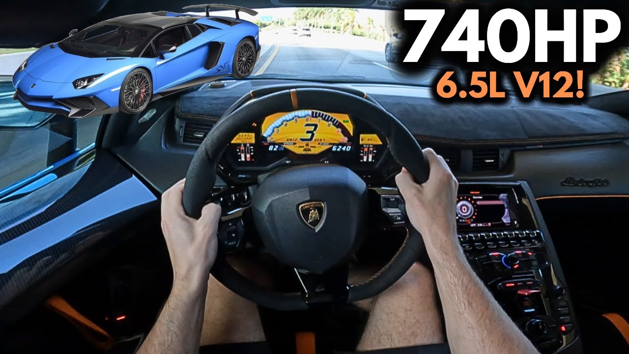 740HP: 2017 Lamborghini Aventador (SV) POV *LOUD*