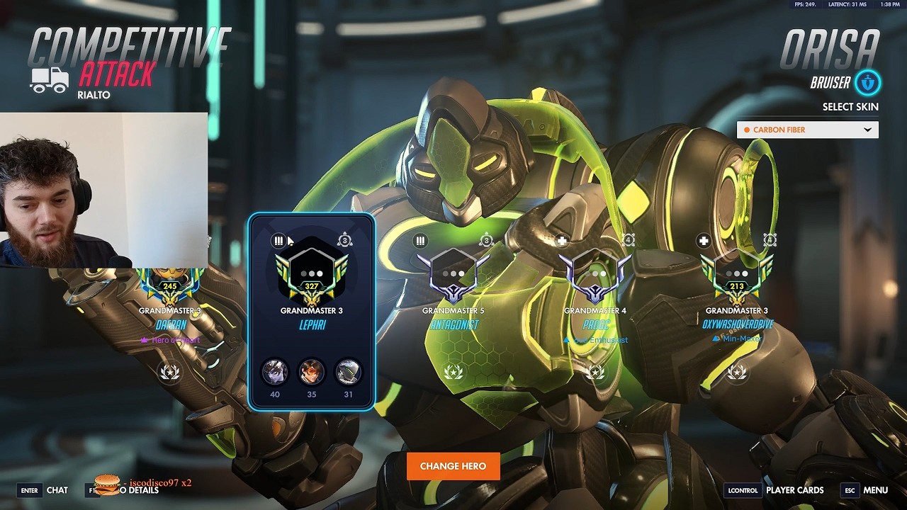 21K урона! Дафран, безумная Ориса, геймплей Overwatch, 1 сезон, топ-500