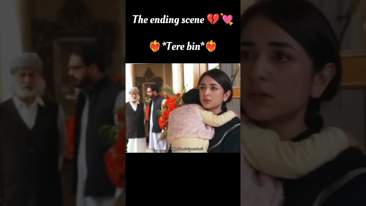 The ending scene of *tere bin* #terebin #ending #wahajali #yumnazaidi #murtasim #meerab #meerasim💔