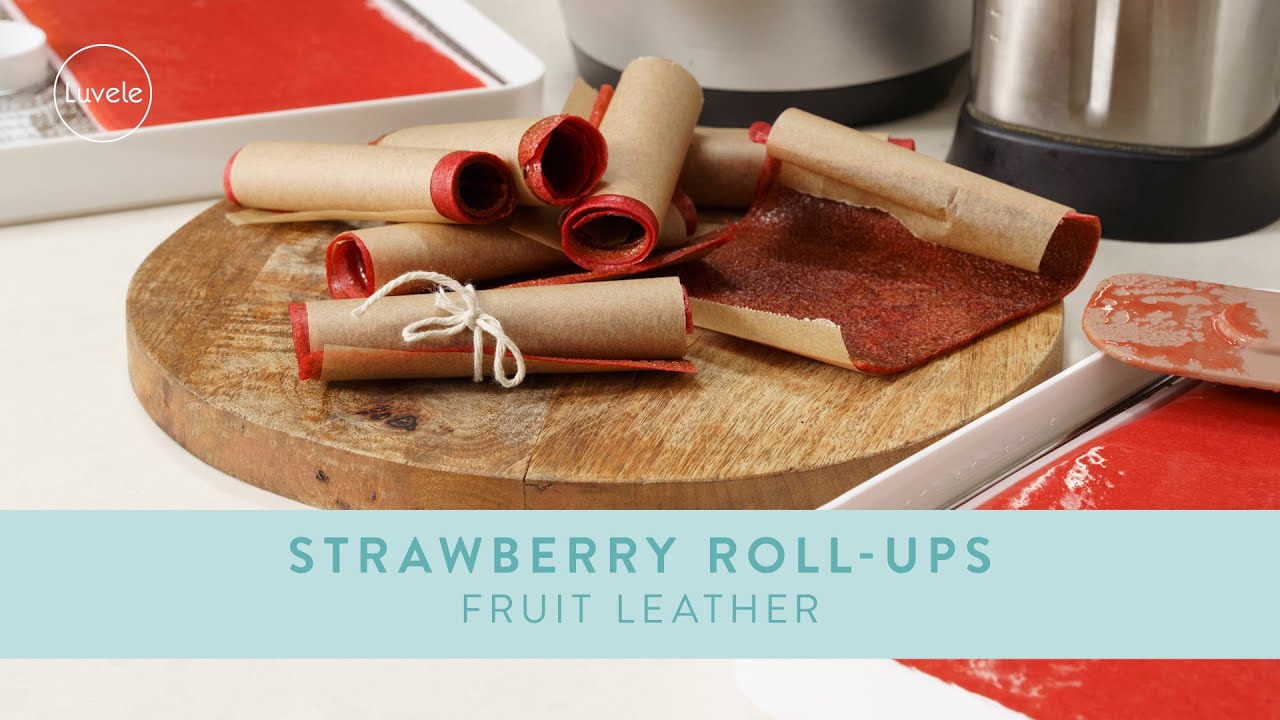 Homemade Strawberry Roll-ups in a Dehydrator