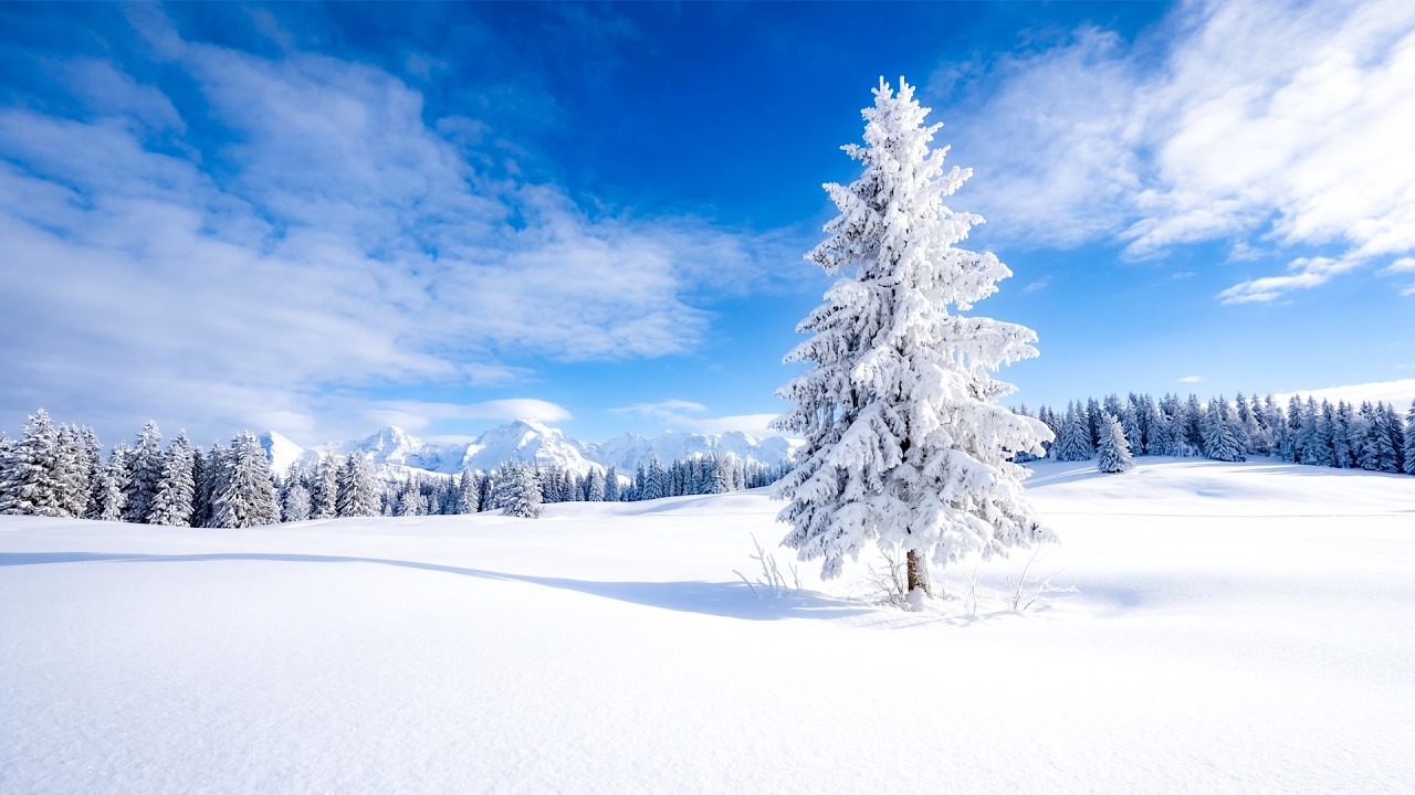 Прекрасная зимняя музыка ❄️ Успокаивающие звуки для расслабления ума и нервной системы
