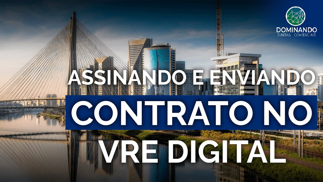 Assinando e enviando contrato de alteração no VRE DIGITAL