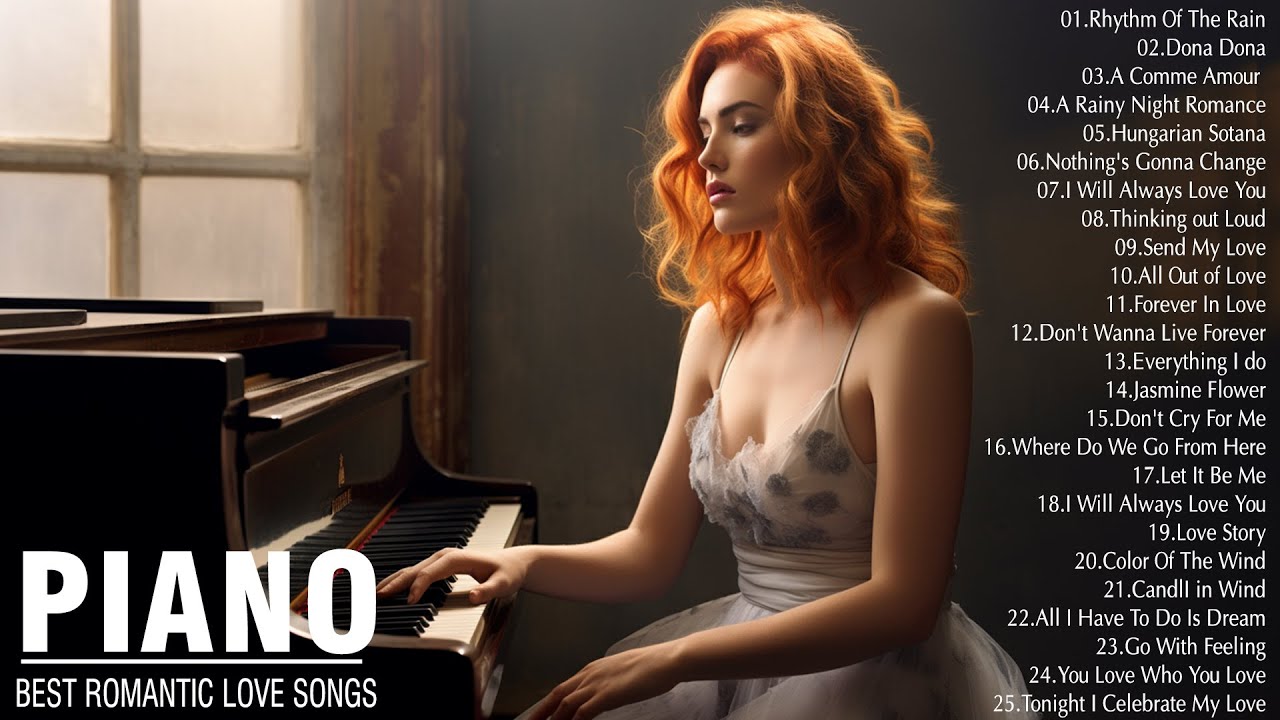 Beautiful Piano Melodies: The Best Romantic Love Songs Playlist - Relaxing Piano Instrumental Music