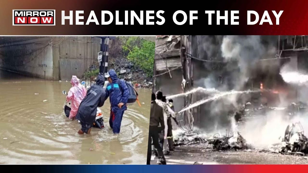 Four Dead In A Fire At Jhansi | Villages Cut Off By Flood In Gujarat's Navsari | Top Headlines