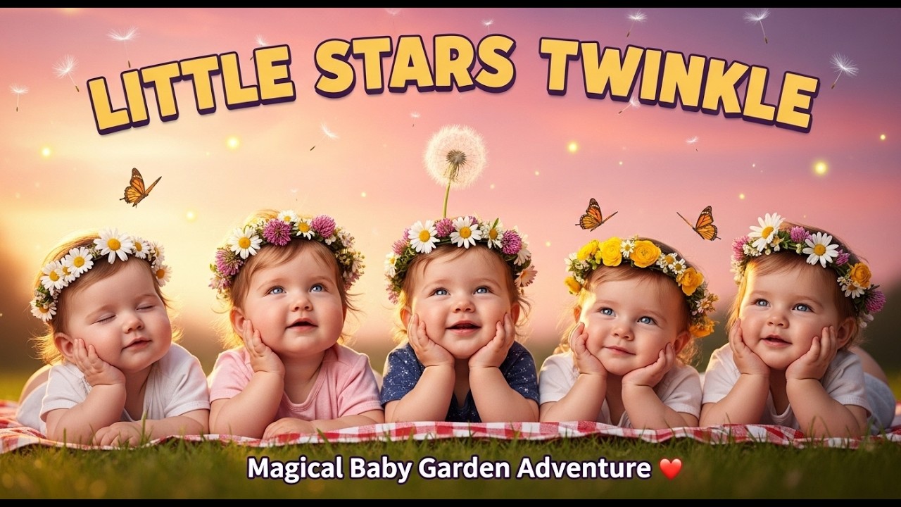 Little Stars Twinkle: A Magical Garden Adventure with Five Tiny Explorers