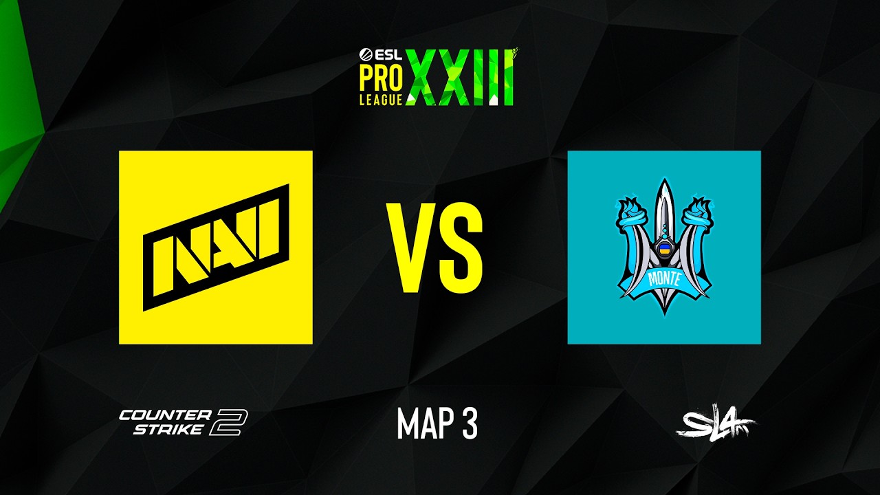 Day 1 | Map 3 | NAVI vs. Monte  | ESL Pro League Season 23 Stage 2 | Mirage