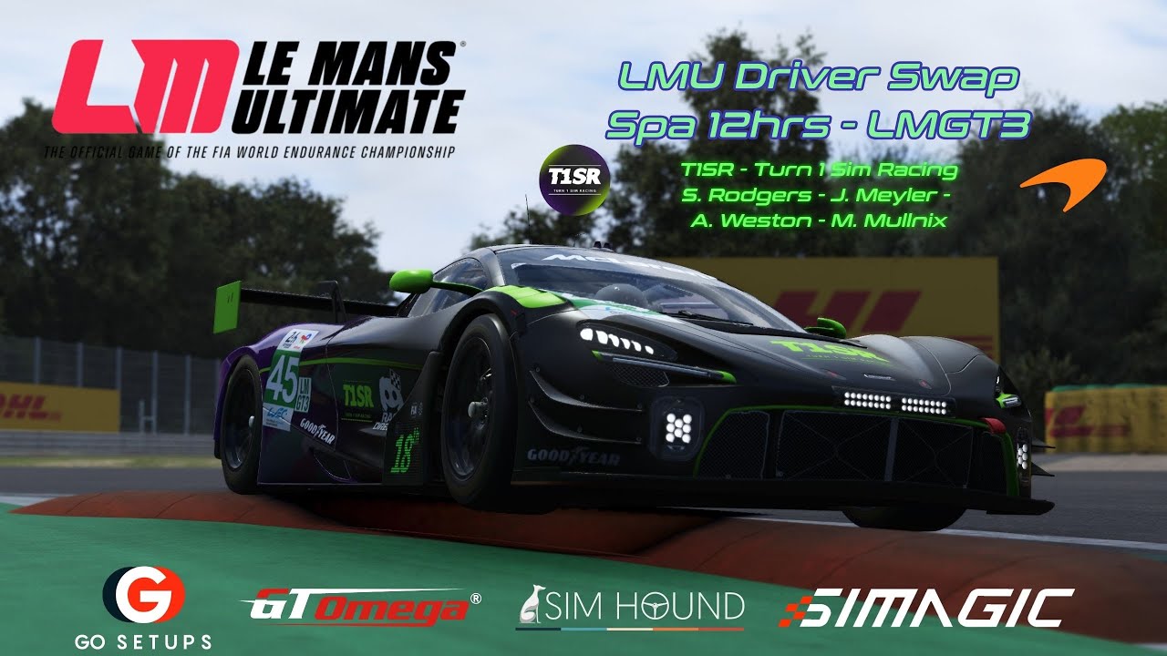 LMU Driver Swap - Monza 6hrs - T1SR LMGT3 Mclaren 720s (Attempt 3)