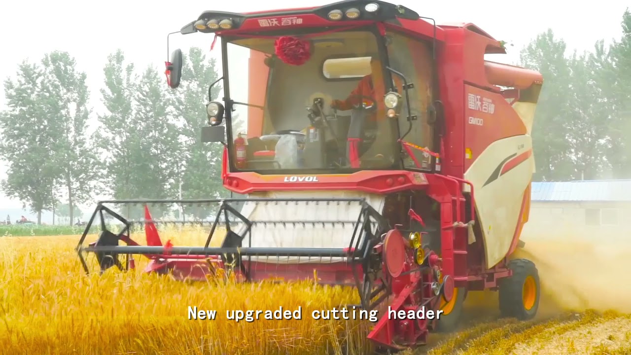 Weichai Lovol GM100 wheeled harvester released a video.