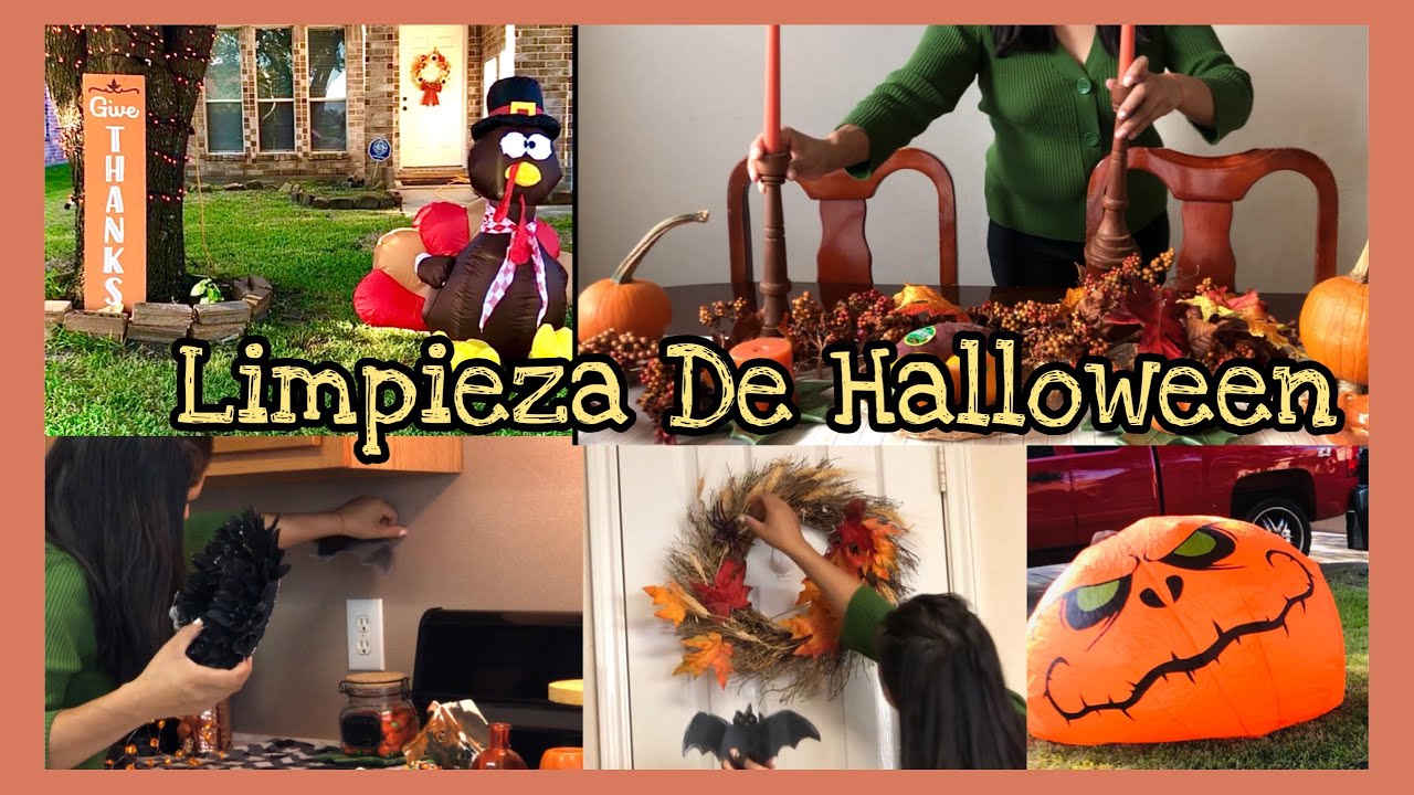 Limpiando Todo Lo De Halloween! 🎃+ Bienvenido Mes De Acci&oacute;n De Gracias 🦃  |  Oknormitavlogs