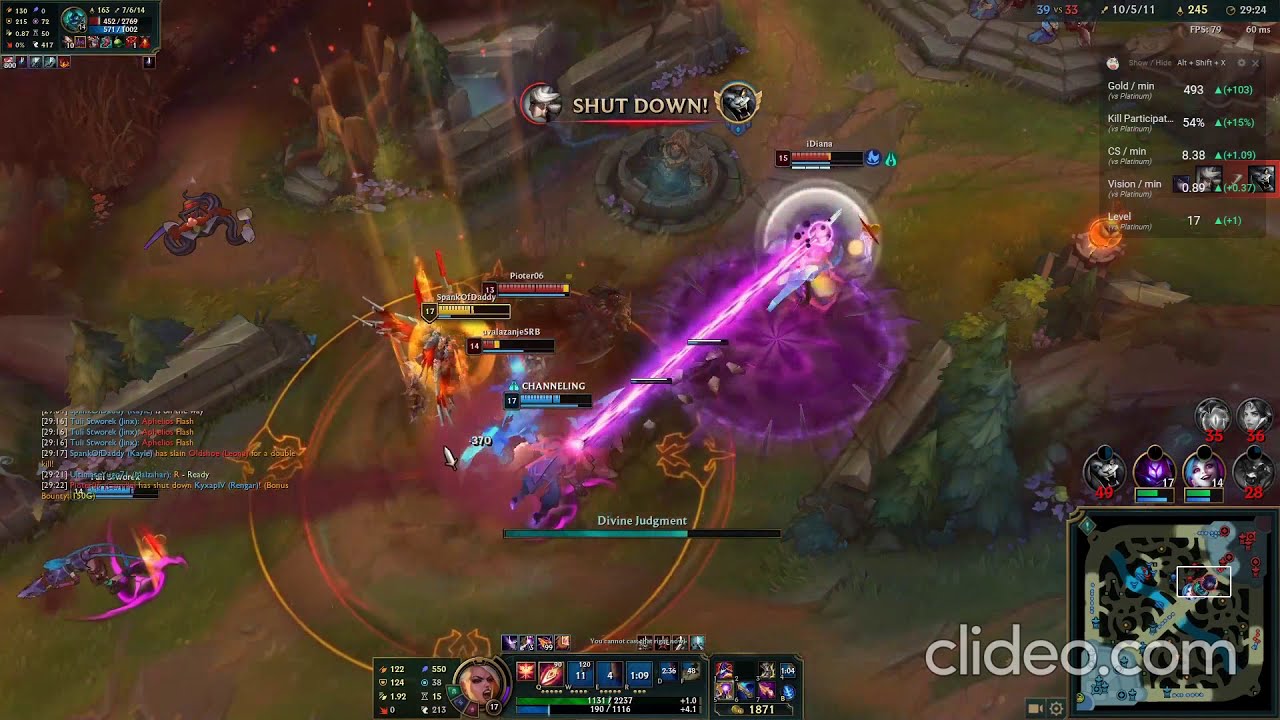 LEAGUE OF LEGENDS KAYLE 5 KILL S11