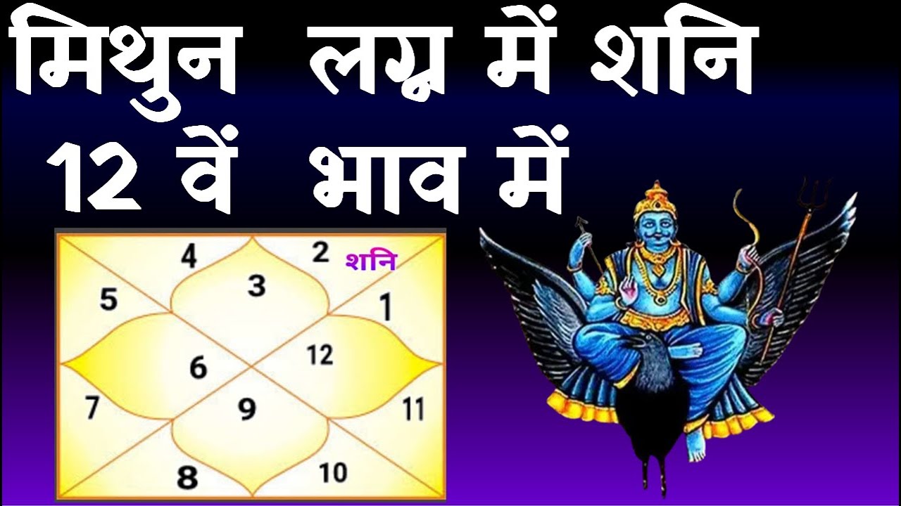 Saturn in 12th  House-Gemini Ascendant (शनि 12वें भाव में - मिथुन लग्न)