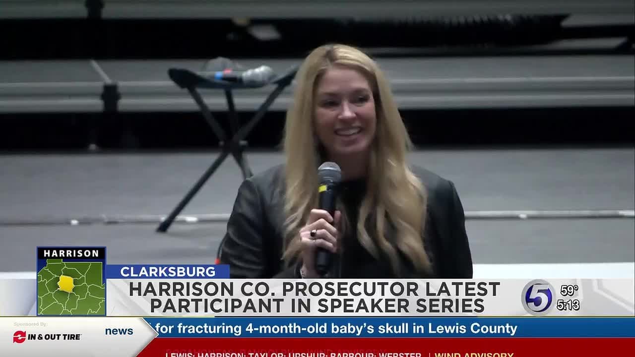 Harrison county prosecuting attorney speaks to students as part of Women Inspiring Success speake...
