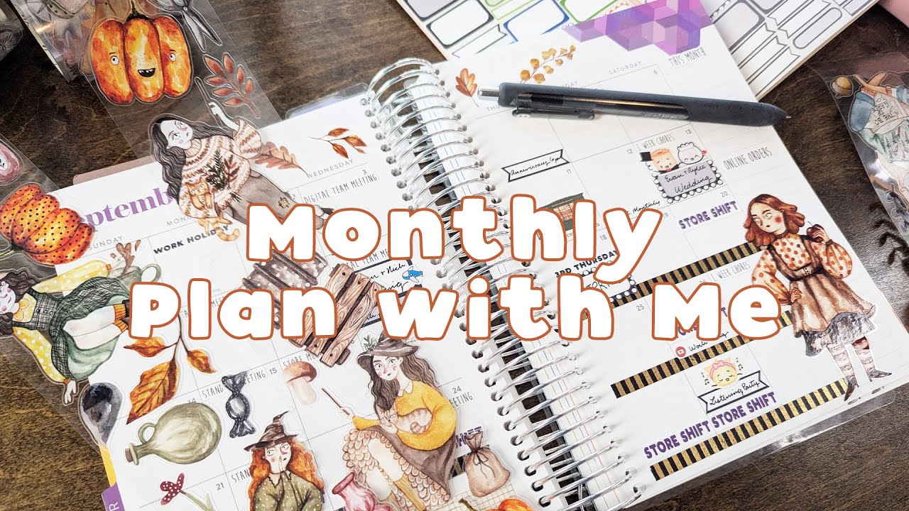 Planning for a Chaotic September | Monthly Plan with Me Using PET Tape
