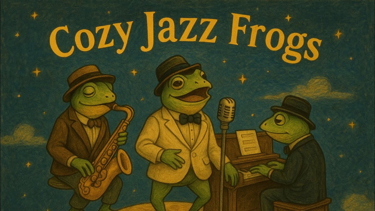 Cozy Jazz Frogs on the Moon: Jazz for Dreamy Nights