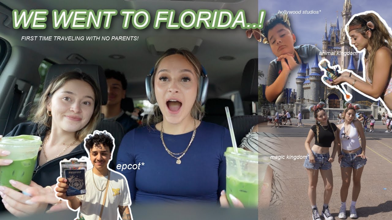 TRAVEL WITH US TO FLORIDA | all FOUR DISNEY parks in FOUR days (so exhausting)
