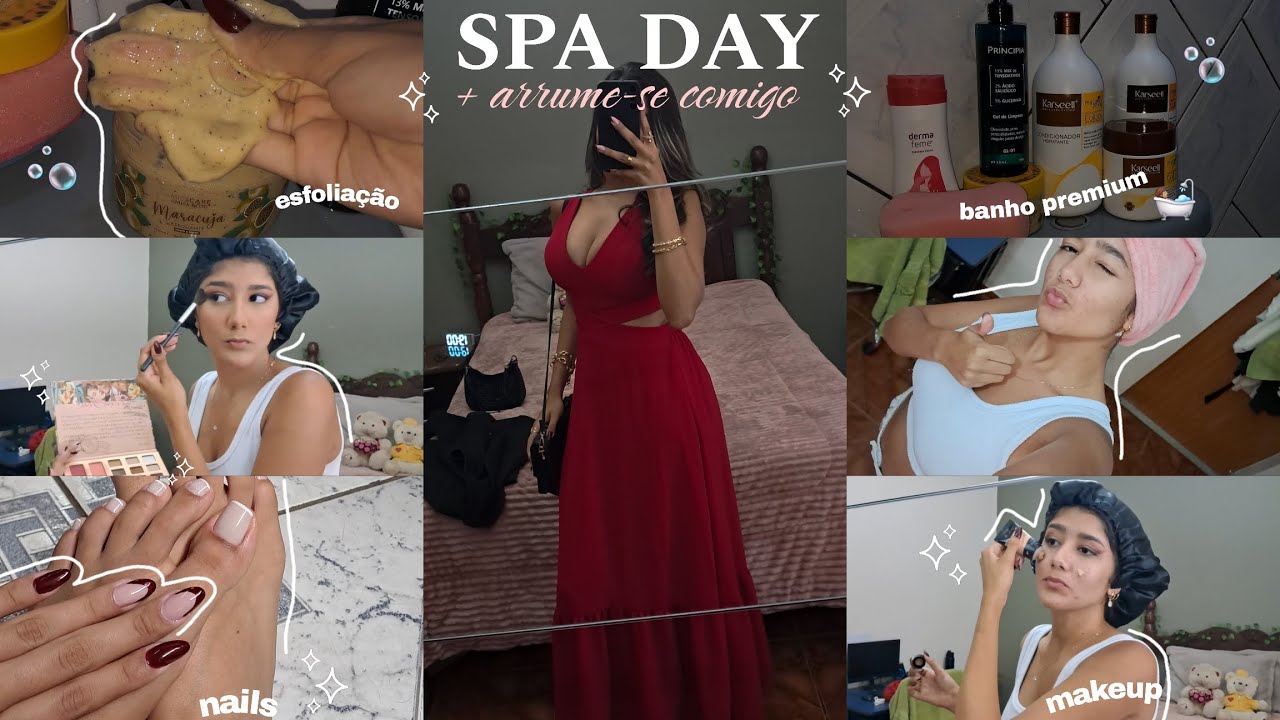 SPA DAY + arrume-se comigo 🧖🏽‍♀️✨️💋 estou de volta família