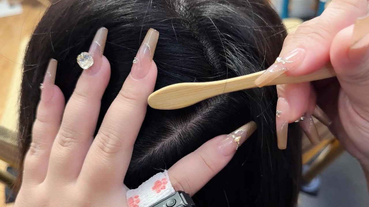 ASMR Pure Scalp Cleansing and Dandruff Cleaning with Brush – No Talking