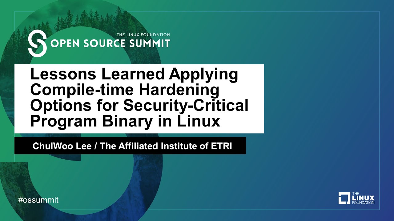 Lessons Learned Applying Compiletime Hardening Options for Security-Critical Program Binary in Linux