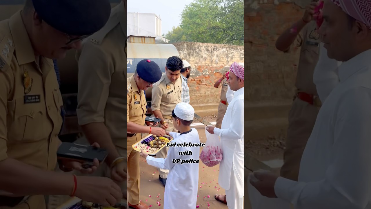 Eid Mubarak #eid #celebration #namaz #police #celebrate #india #muslim #viral