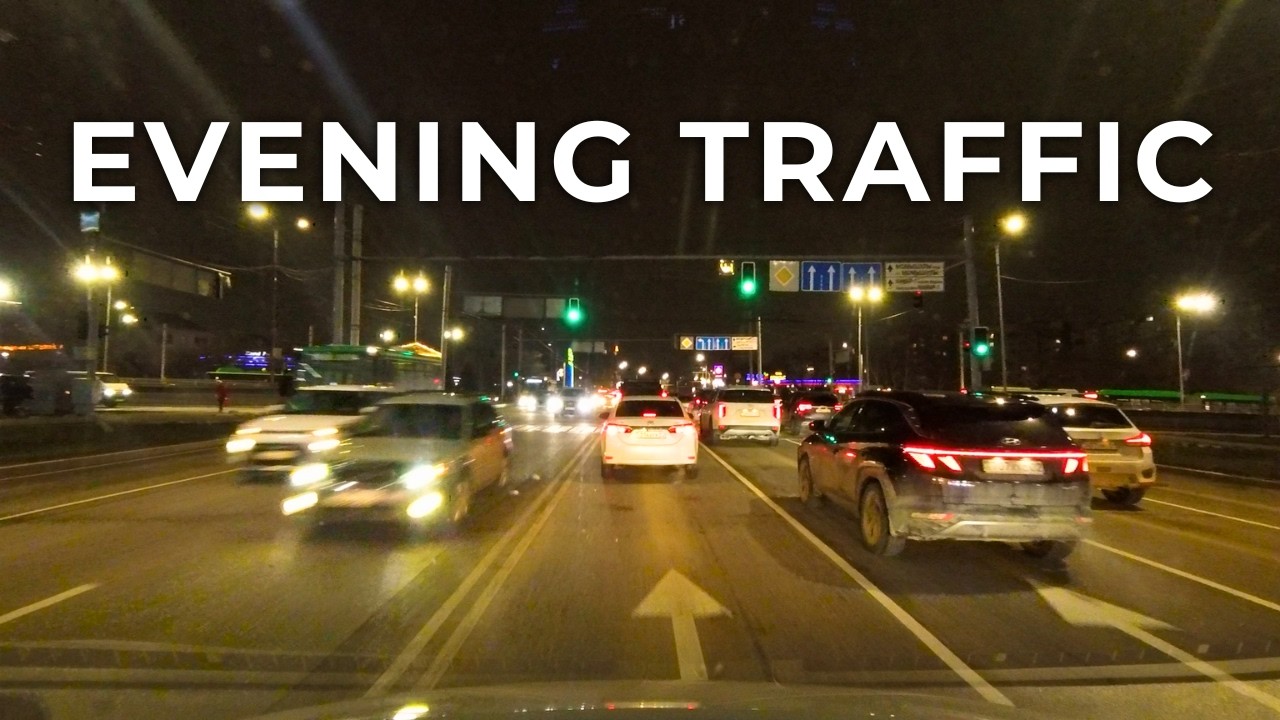 Late Evening Traffic POV | Real Life Rush Hour Drive Home