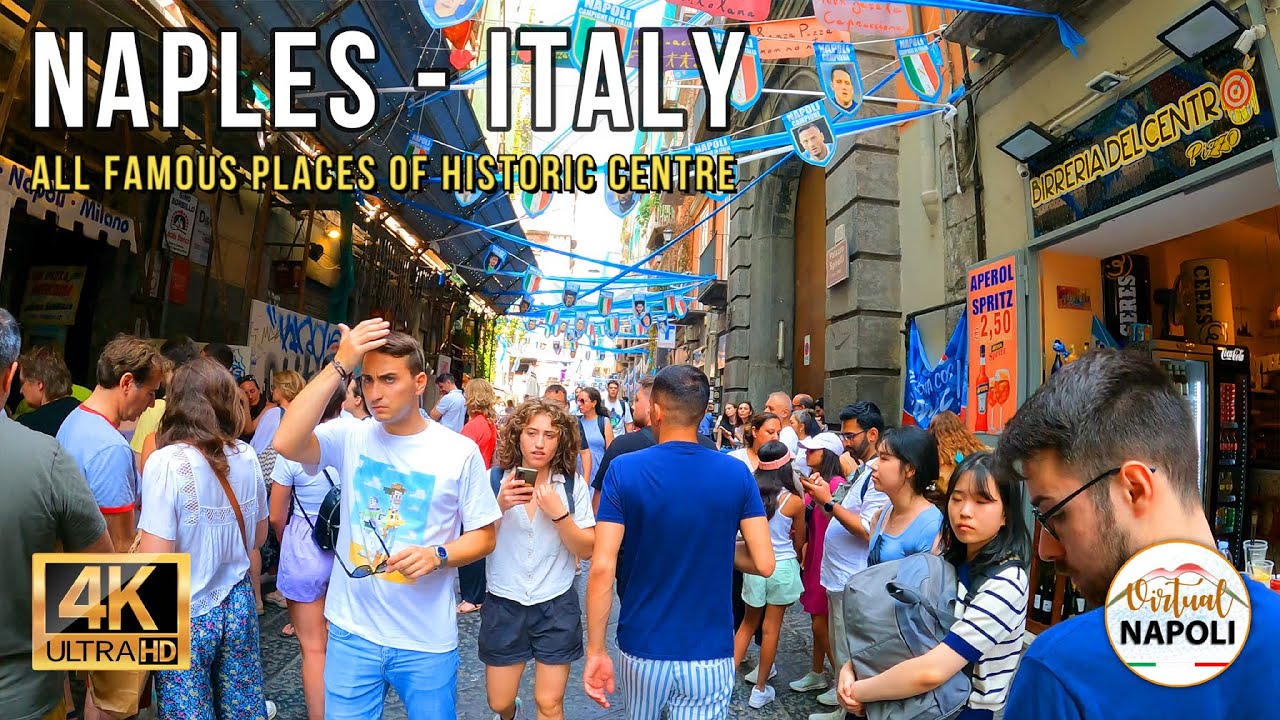 Walking Tour Naples Most Famous Places of Centro Storico/Historic Centre 4KUHD #walkingtour #tourism