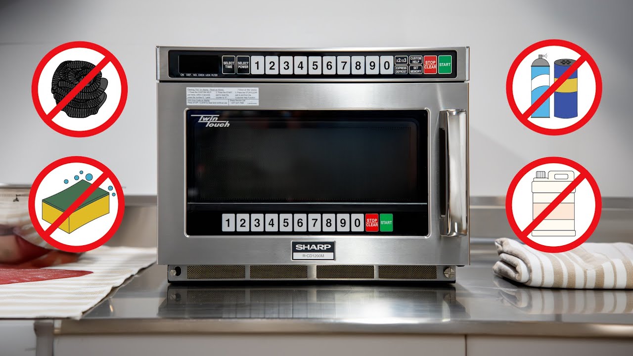 How to Clean & Maintain Sharp Commercial Microwave Oven In Just a Few Simple Steps