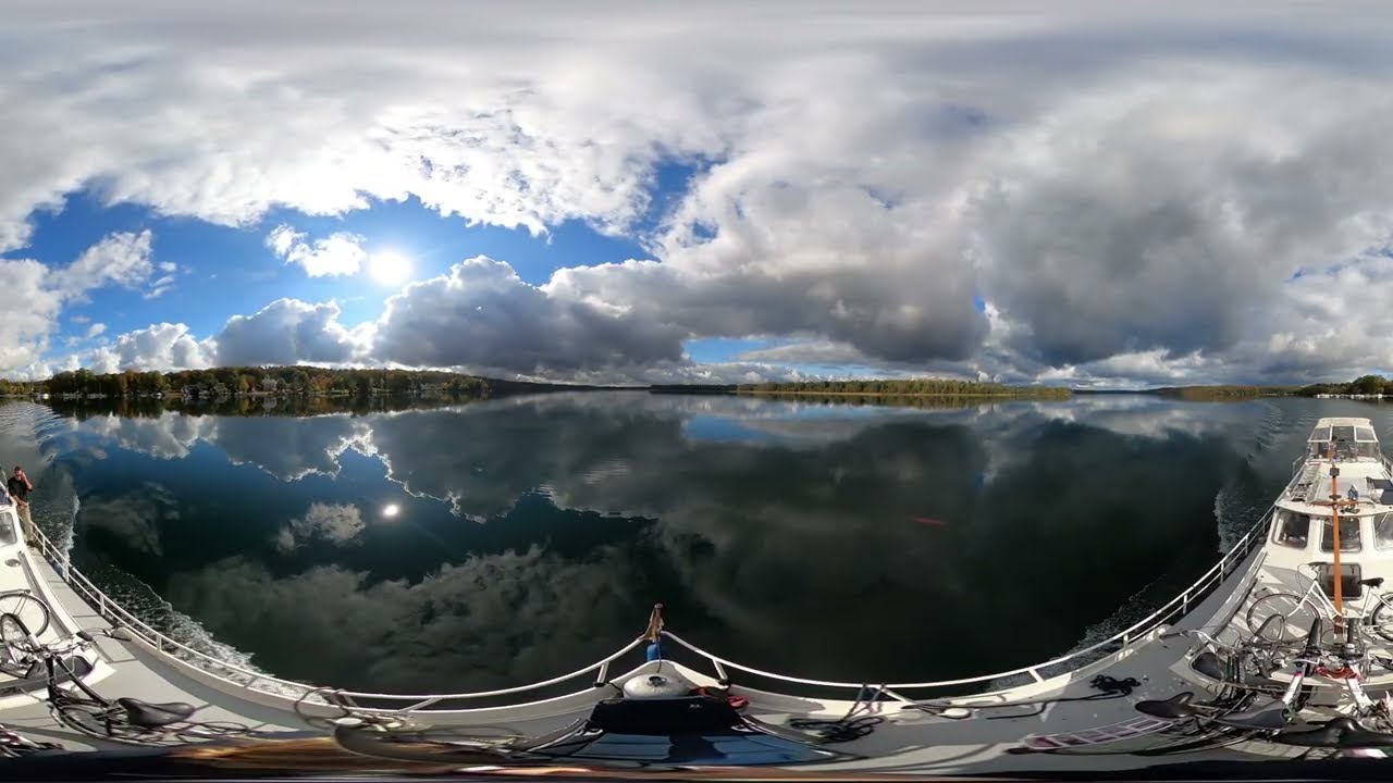 Sailing across Lake Werbellin (Werbellinsee) in 360&deg; | GoPro MAX VR Experience