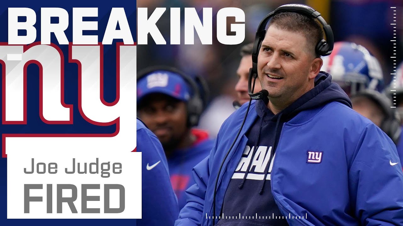 BREAKING NEWS: Giants Fire Head Coach, Joe Judge