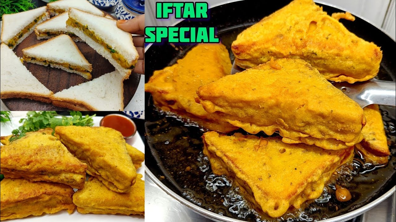Bread Pakoda Recipe (Ramzan Recipe) | Street Style Aloo Bread Pakoda | Iftar Special Pakora Recipes