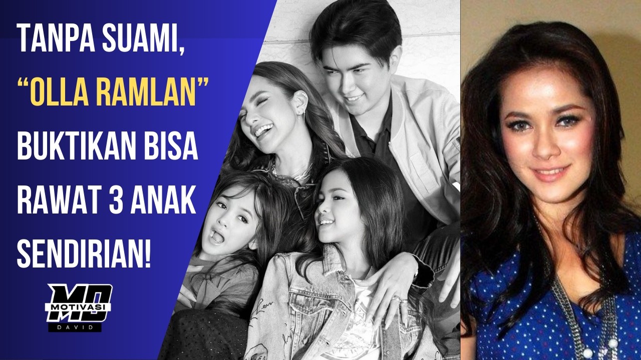 Tanpa Suami, Olla Ramlan Buktikan Bisa Rawat 3 Anak Sendirian! Salut!
