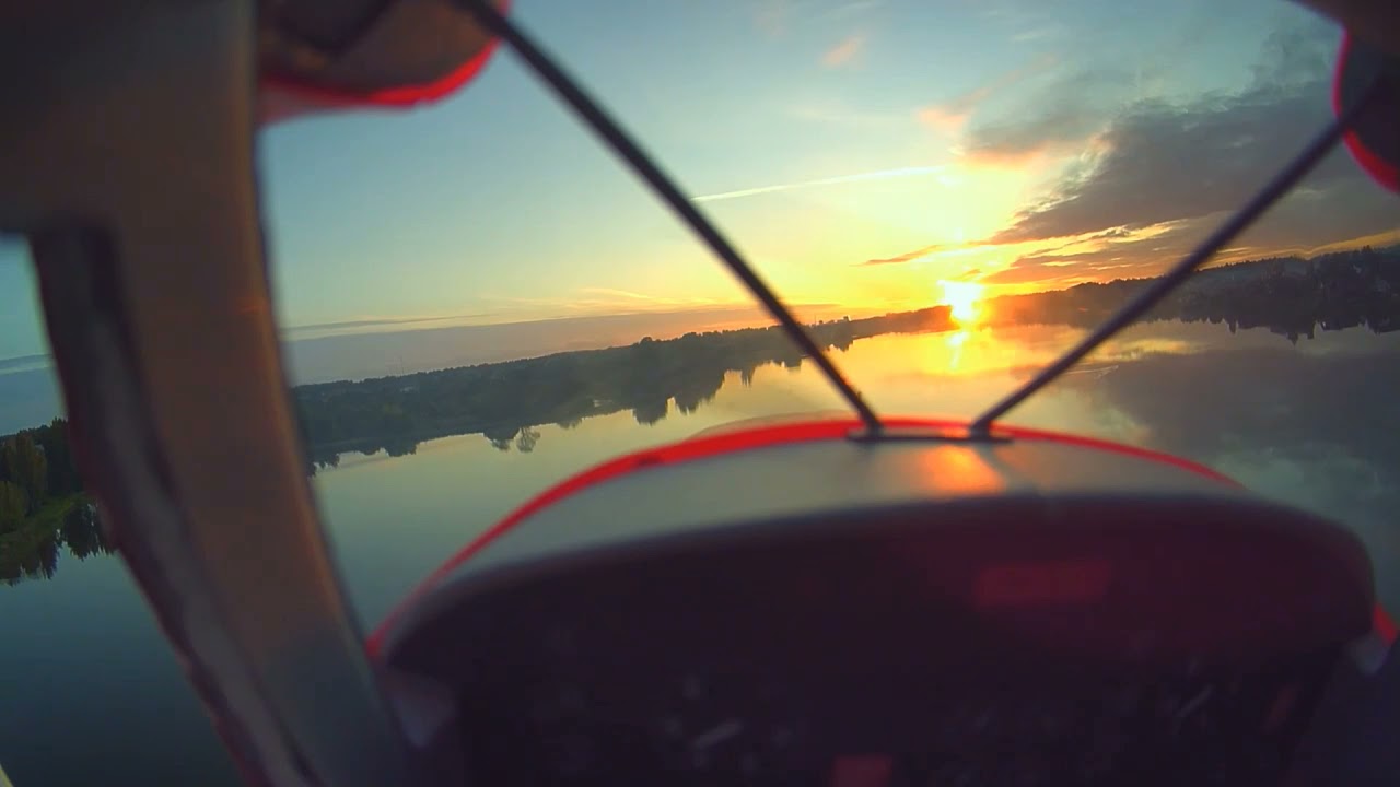 Maule M7 DJI FPV evening on the lake