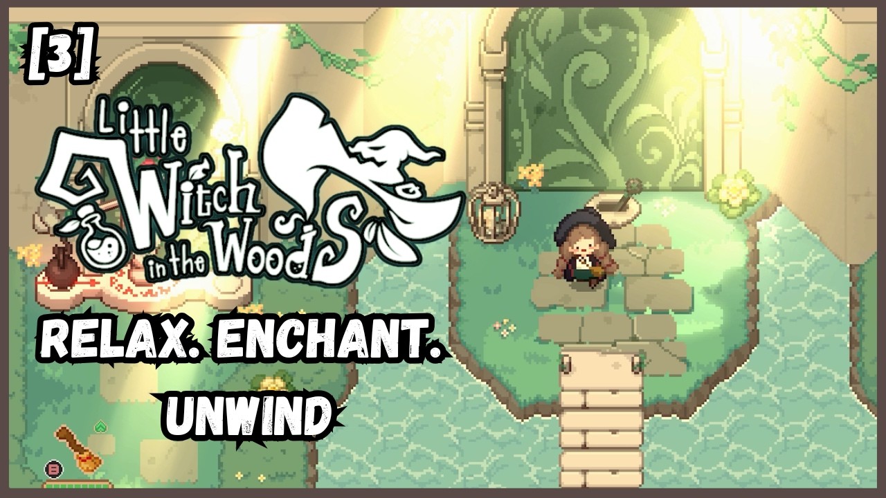 The Secret Garden - Little Witch in the Woods Part 3 | Relaxing Gameplay for Study & Sleep