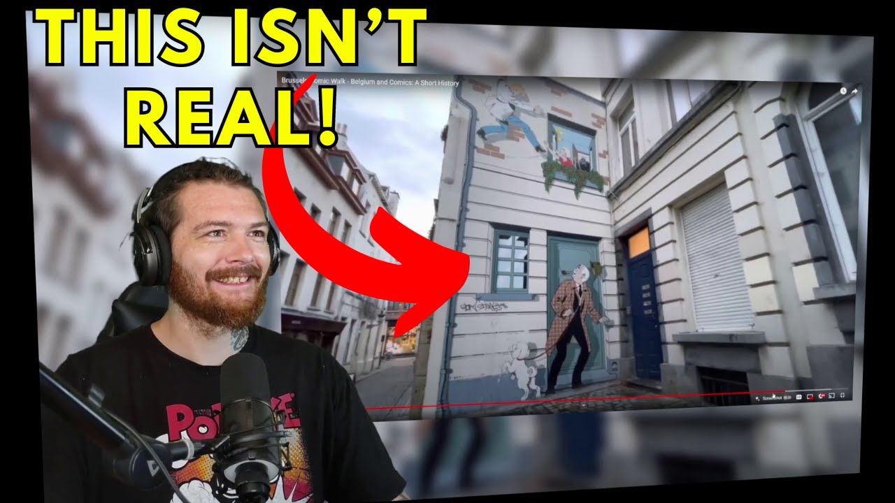 American Reacts to Brussels Comic Walk - Belgium and Comics: A Short History