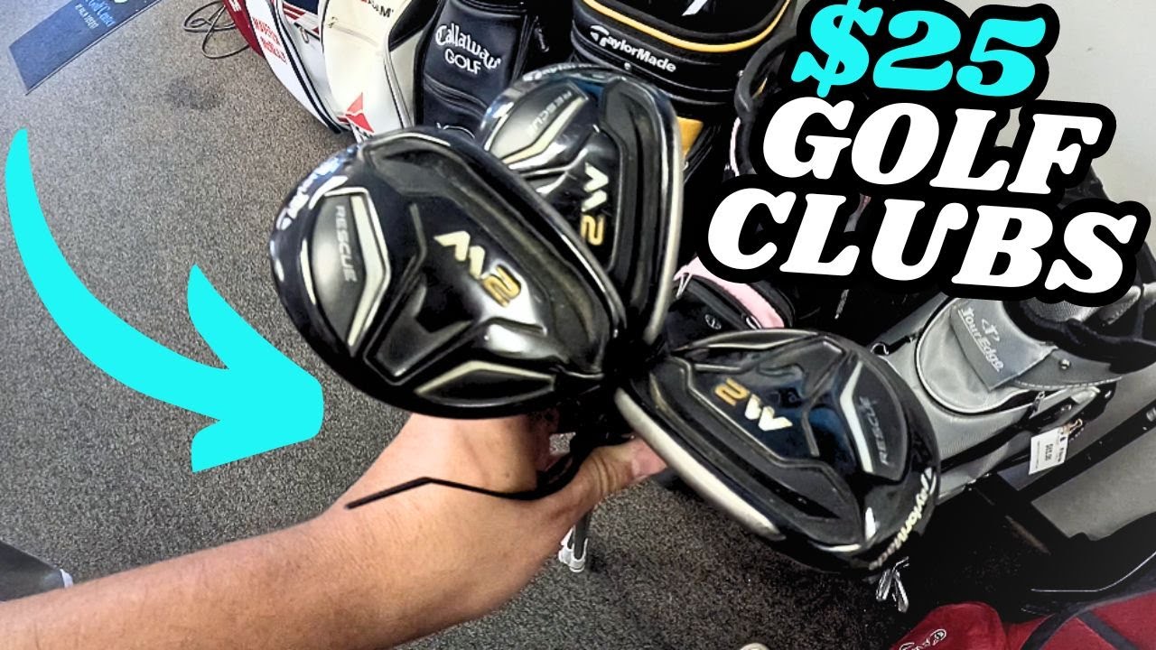 Found $25 Taylormade M2 Hybrids Thrift Shopping for Golf Clubs!!