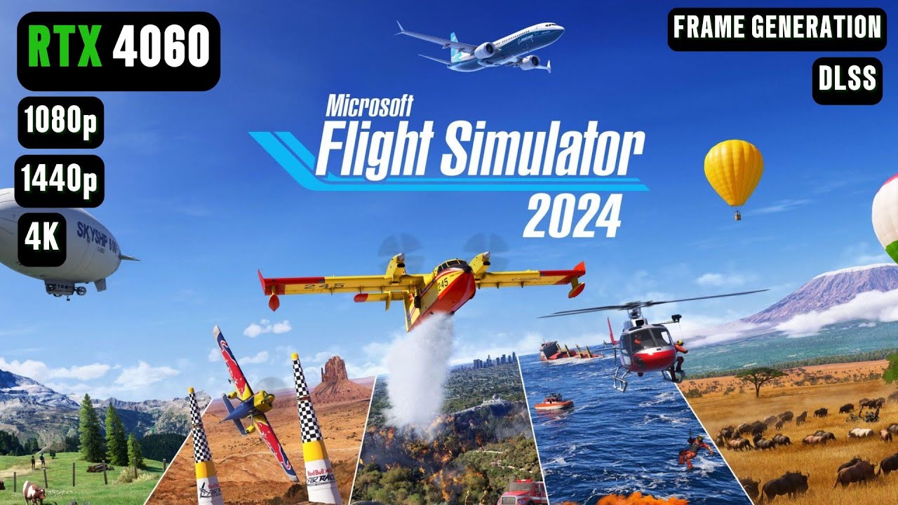 Microsoft Flight Simulator 2024 RTX 4060 FPS TEST | Flight Simulator 24 RTX 4060 & i5 12400F