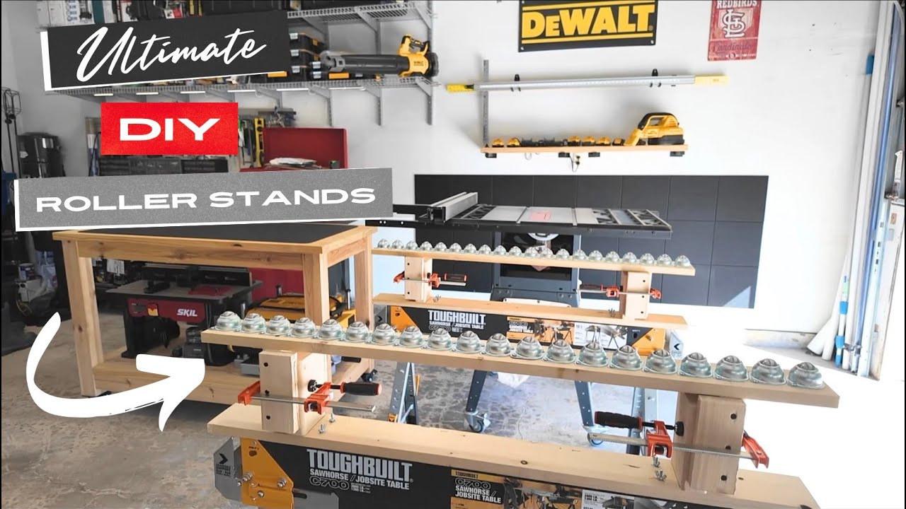 Ultimate DIY Roller Outfeed Stands - Stable, SuperWide & Easy to Build
