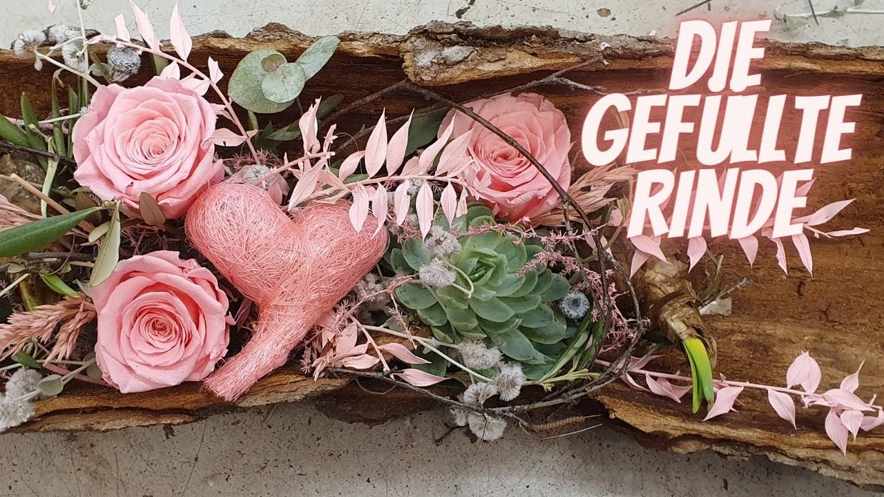 Tischdeko Idee zum selber machen - Rustikale Tischdeko mit Konservierten Rosen zum selber machen