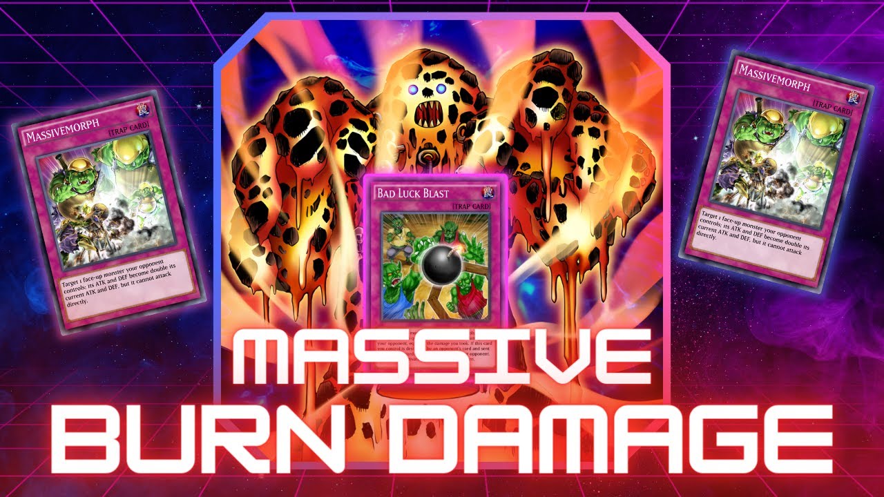 BAD LUCK BLAST WITH 2 MASSIVMORPHS ON LAVA GOLEMN TO BURN FOR 6000 DAMAGE