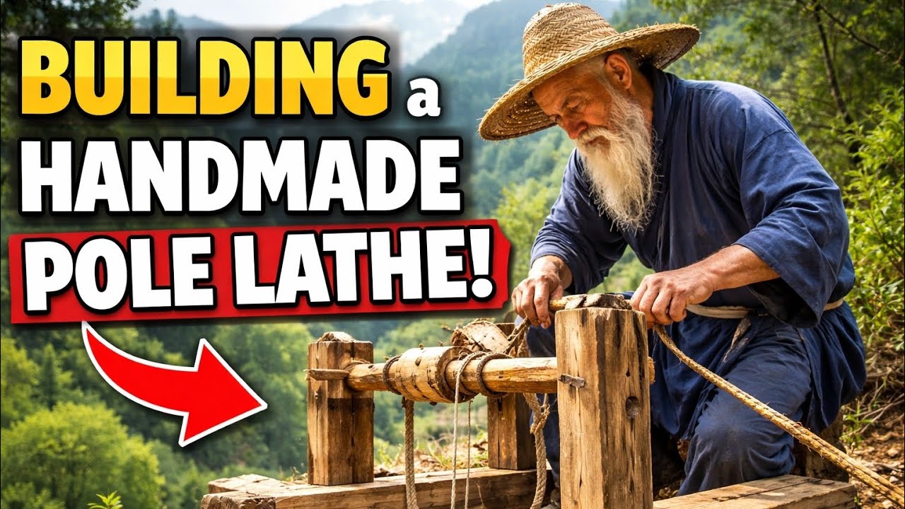 The Machine That Needs No Electricity | Ancient Pole Lathe Reborn