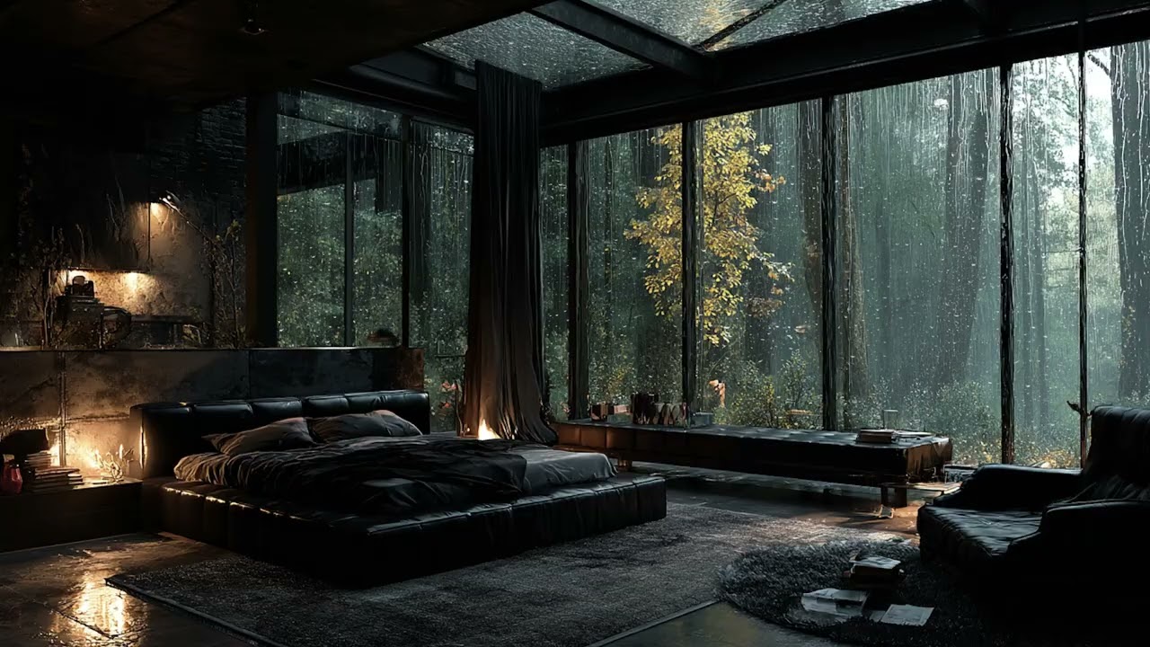 3 Hours Rainfall & Quiet Ambience 🌧️ Relaxing Night Sounds