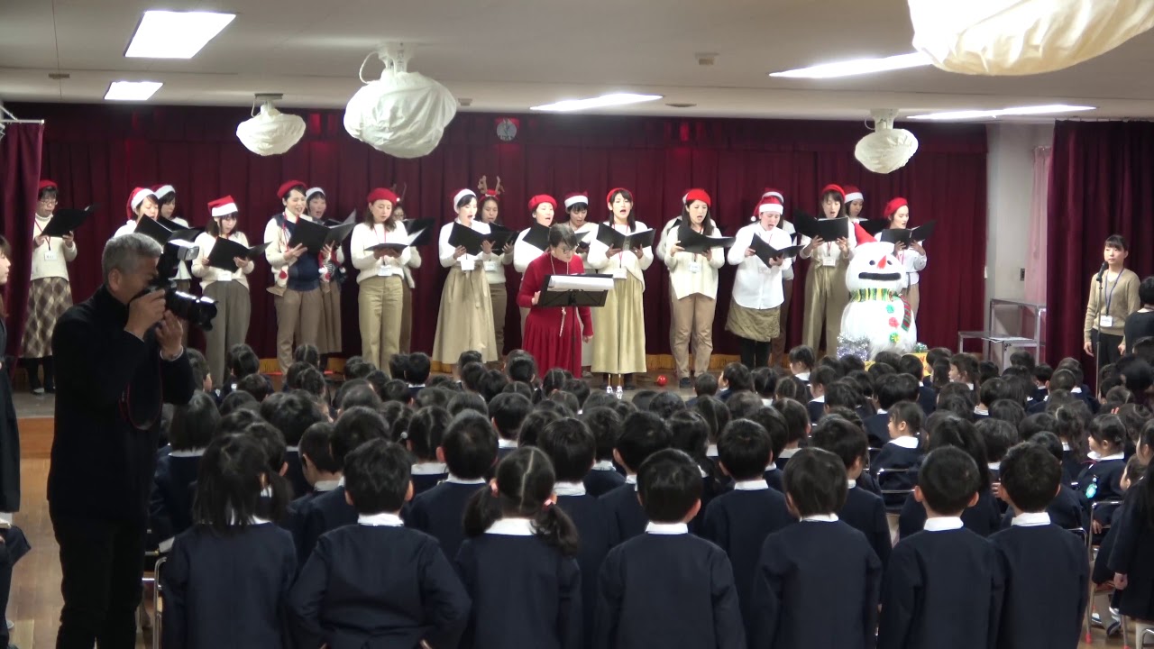 2018年12月14日広島暁の星幼稚園クリスマス会②コーラス