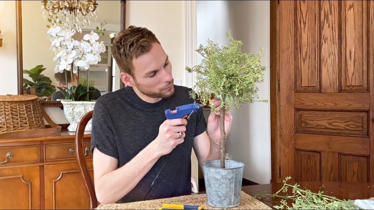 How To Make A Natural-Looking Topiary - DIY Rustic Topiary Decor