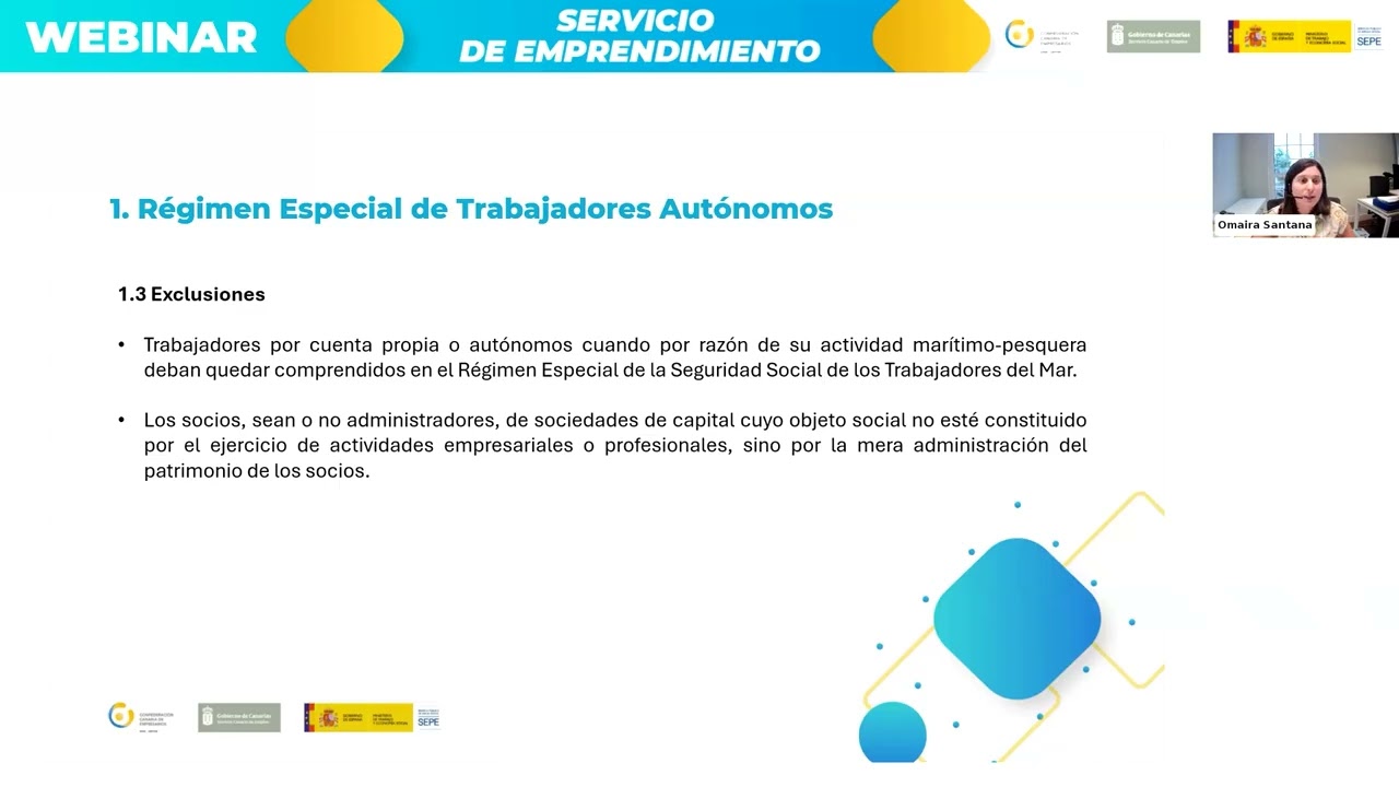 Webinar sobre Fiscalidad para autónomos y cotizaciones a la Seguridad Social